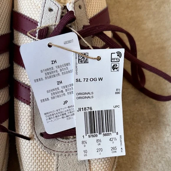 Adidas SL 72 OG W Crystal Sand/ Shadow Red - Picture 4 of 7